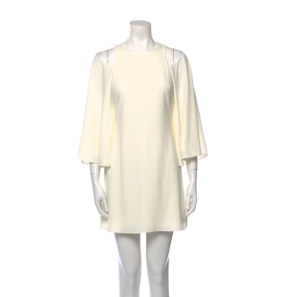 Halston Shift Dress Cream SZ XS US 0